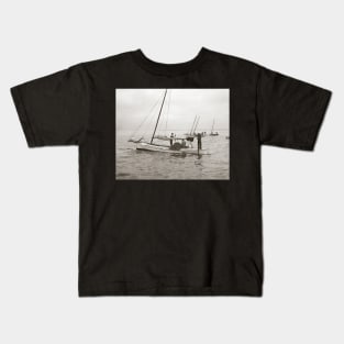 Oyster Boats, 1903. Vintage Photo Kids T-Shirt